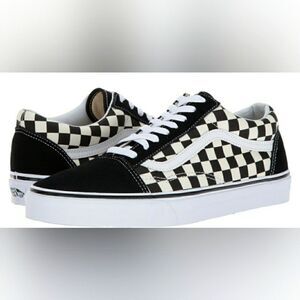 Vans Old Skool Primary Checker, Mens sz 10, BLK/WHT. NWT.